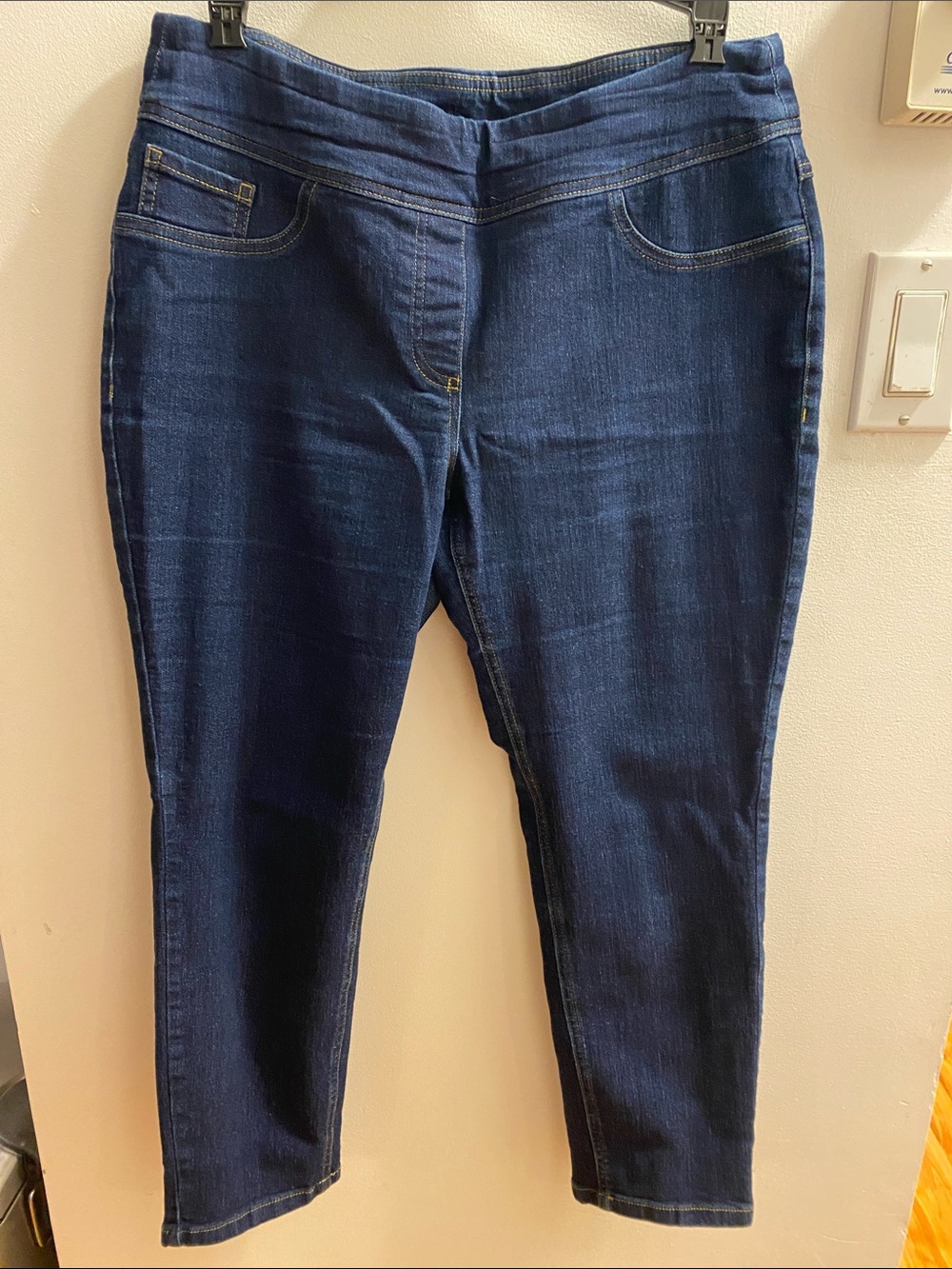 Alia Dark Indigo Skinny Jeans